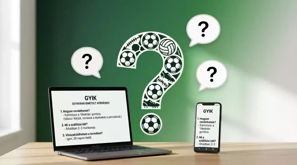 Gyakran ismételt kérdések illusztráció kérdőjelekkel és fogadási elemekkel