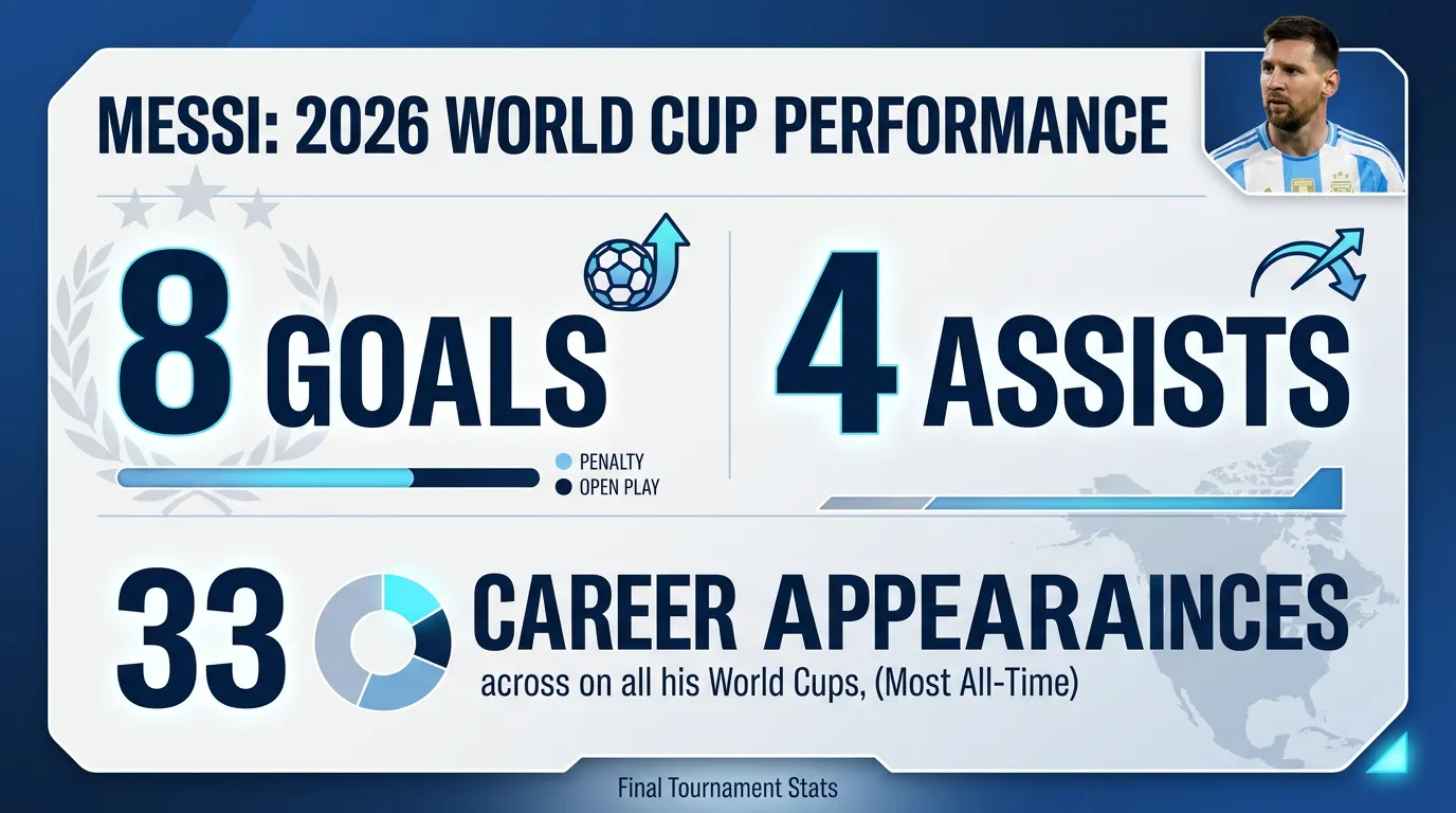 Messi 2026-os VB statisztikái