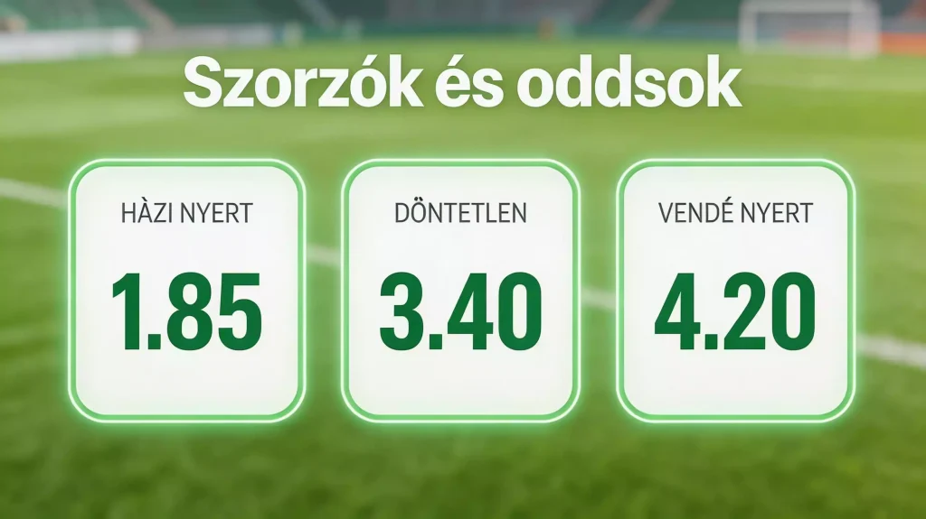 Fogadási szorzók kijelzője a 2026-os labdarúgó-világbajnokság mérkőzéseivel